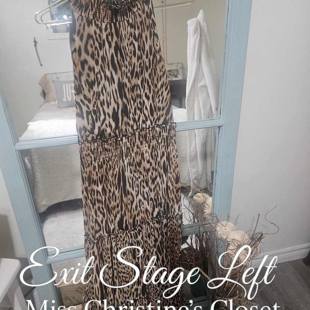 Leopard Print Maxi Dress